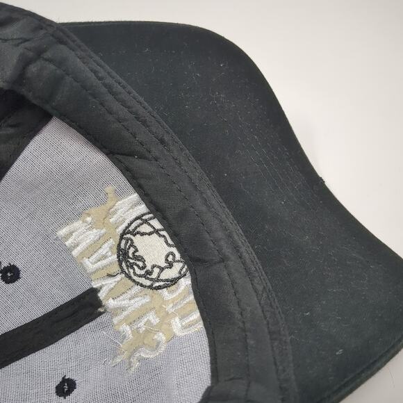 Wayne's World Snapback Cap Black One Size Adjustable Embroidered Vented Holes - Picture 8 of 9